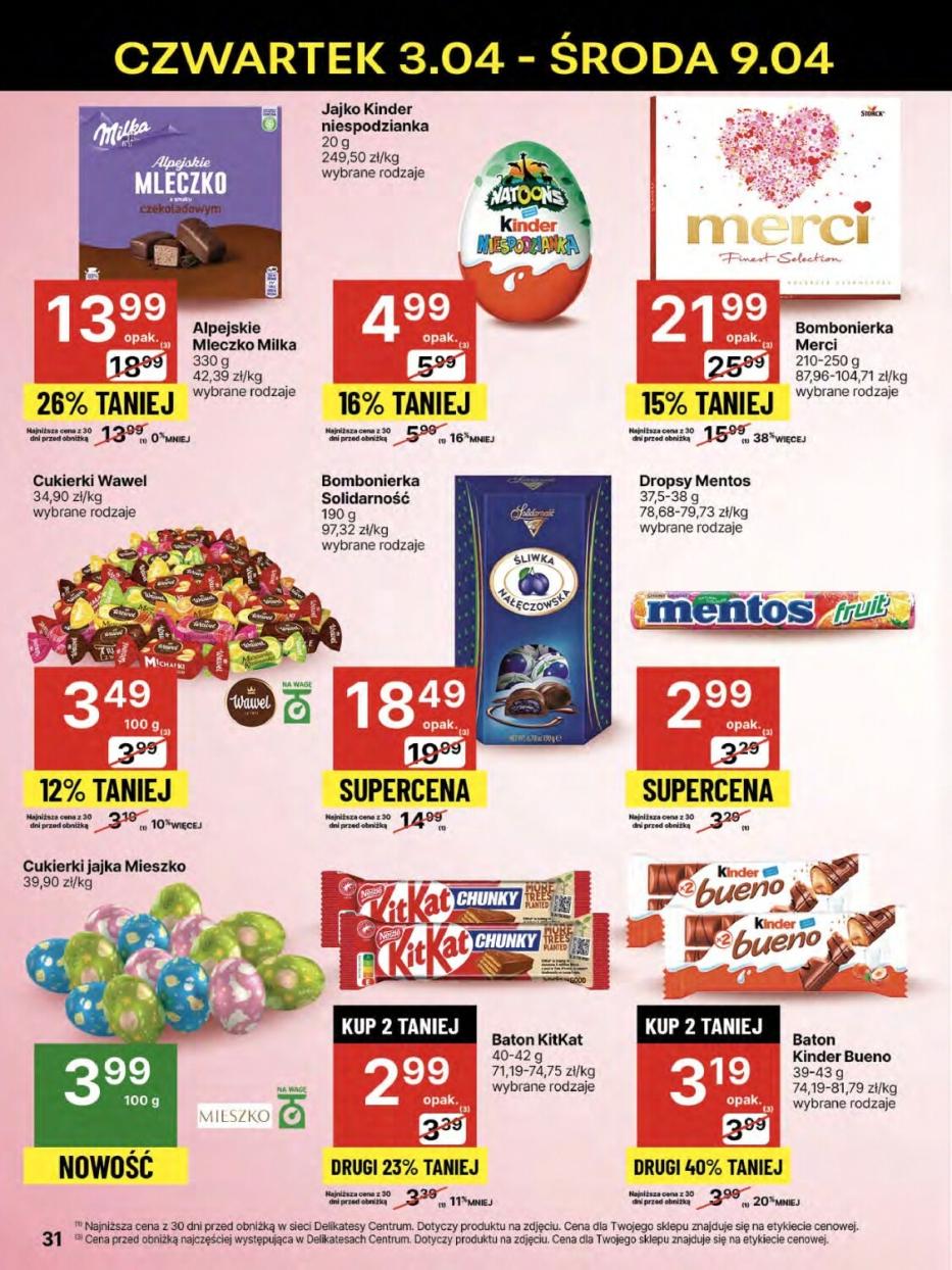 Gazetka promocyjna Delikatesy Centrum str. 31