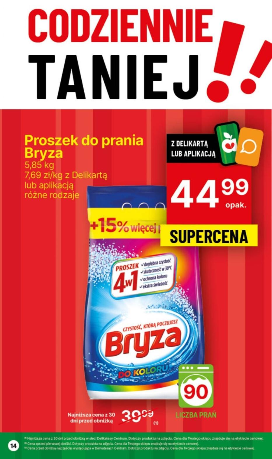 Gazetka promocyjna Delikatesy Centrum str. 14