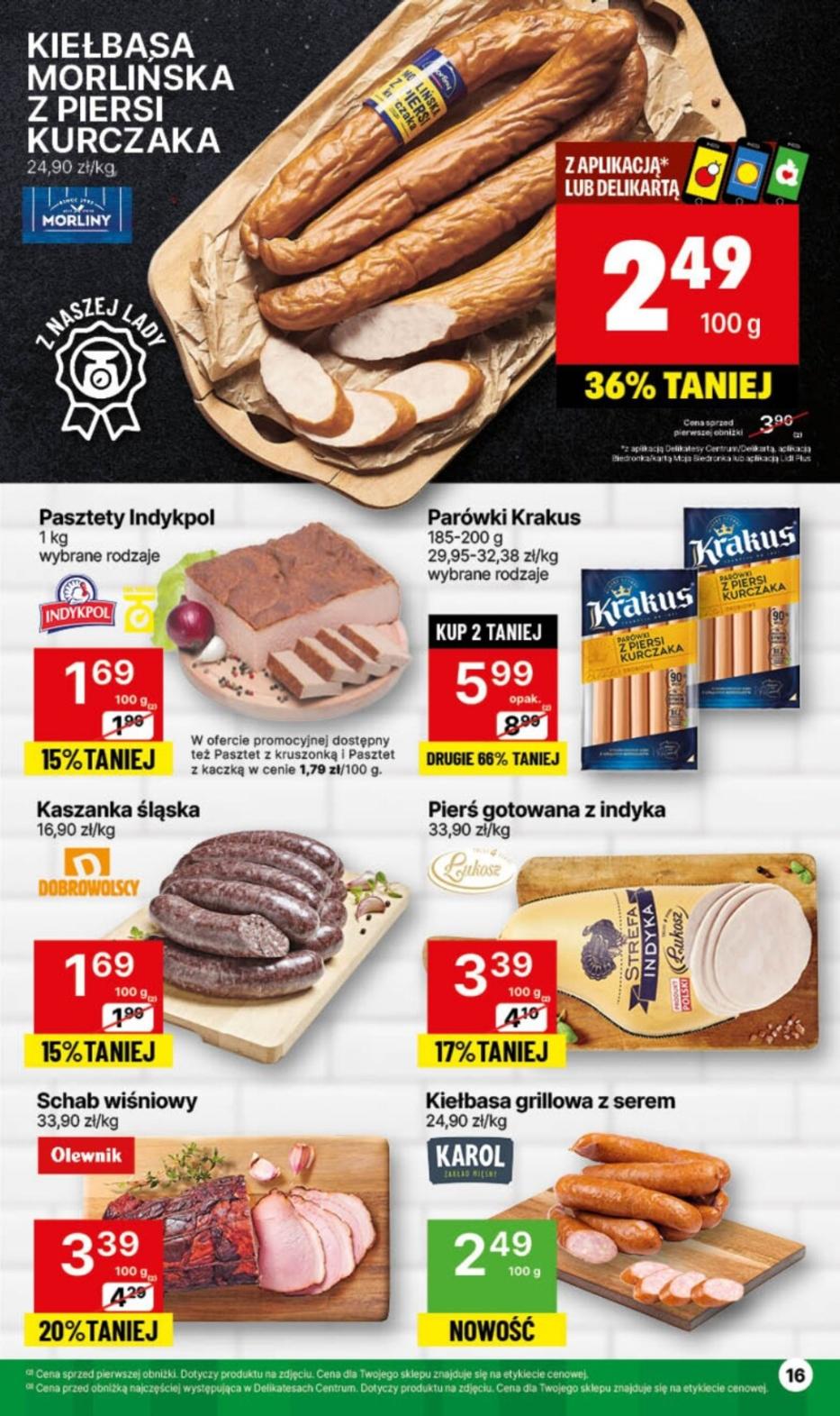 Gazetka promocyjna Delikatesy Centrum str. 16