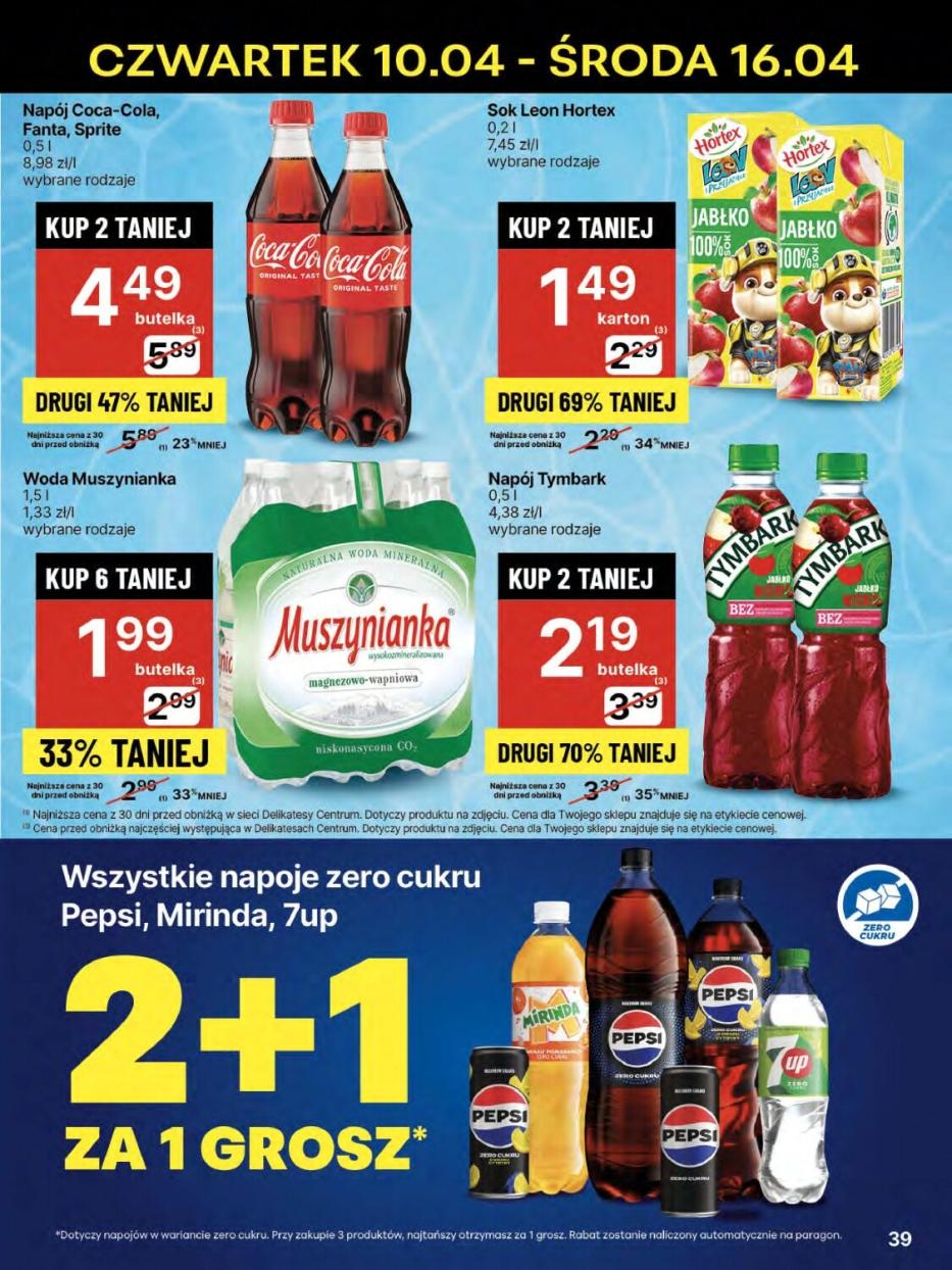 Gazetka promocyjna Delikatesy Centrum str. 39