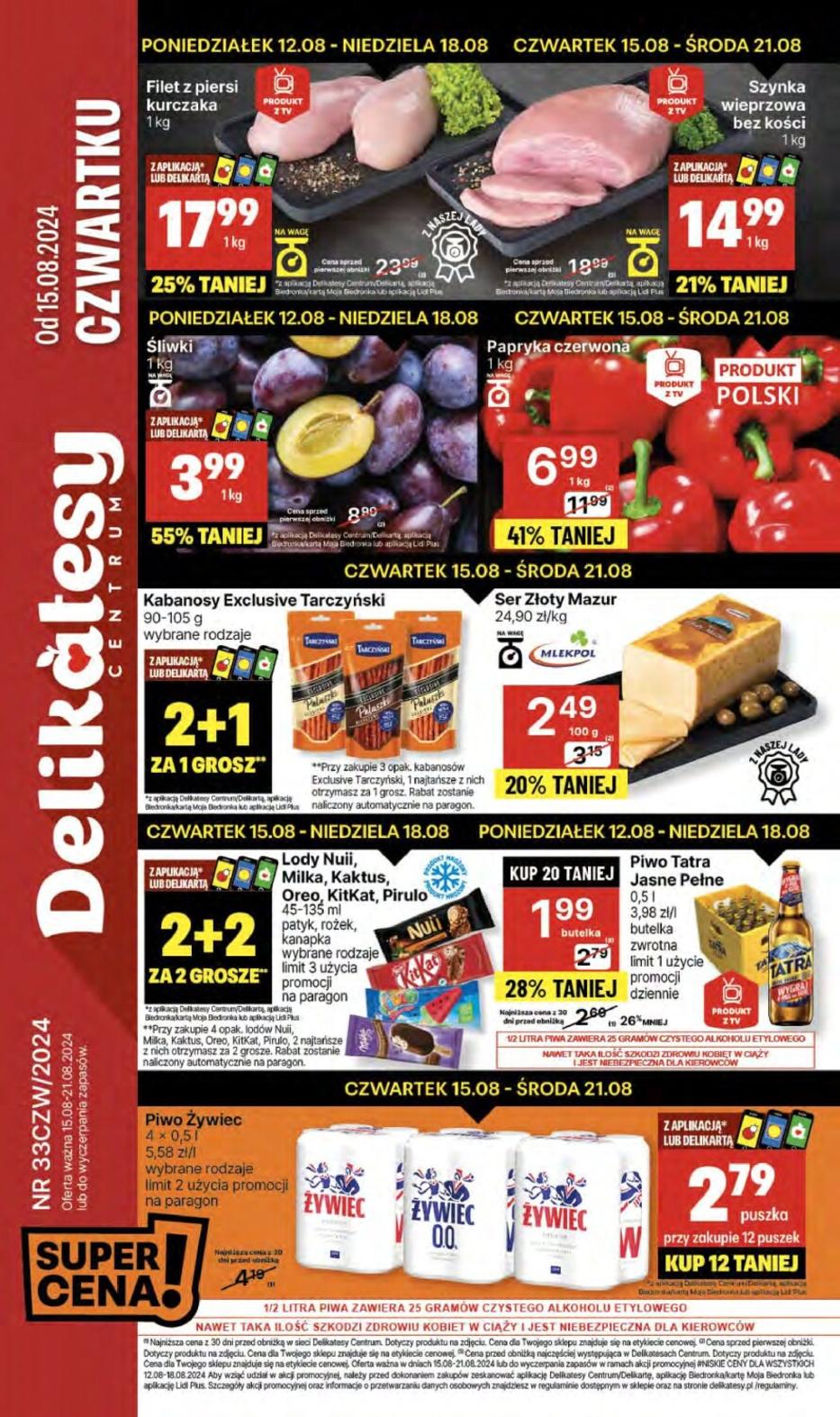 Gazetka promocyjna Delikatesy Centrum str. 1