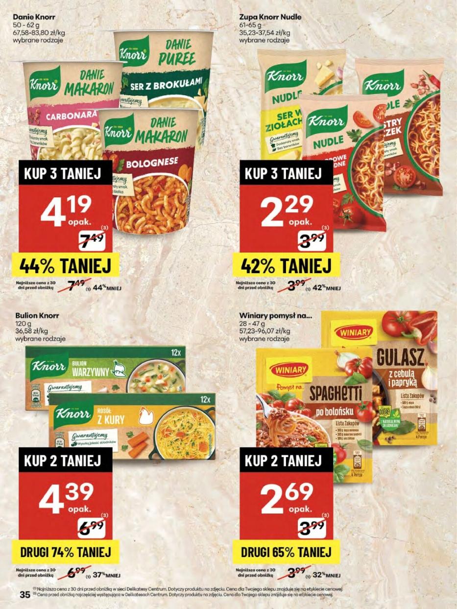 Gazetka promocyjna Delikatesy Centrum str. 35