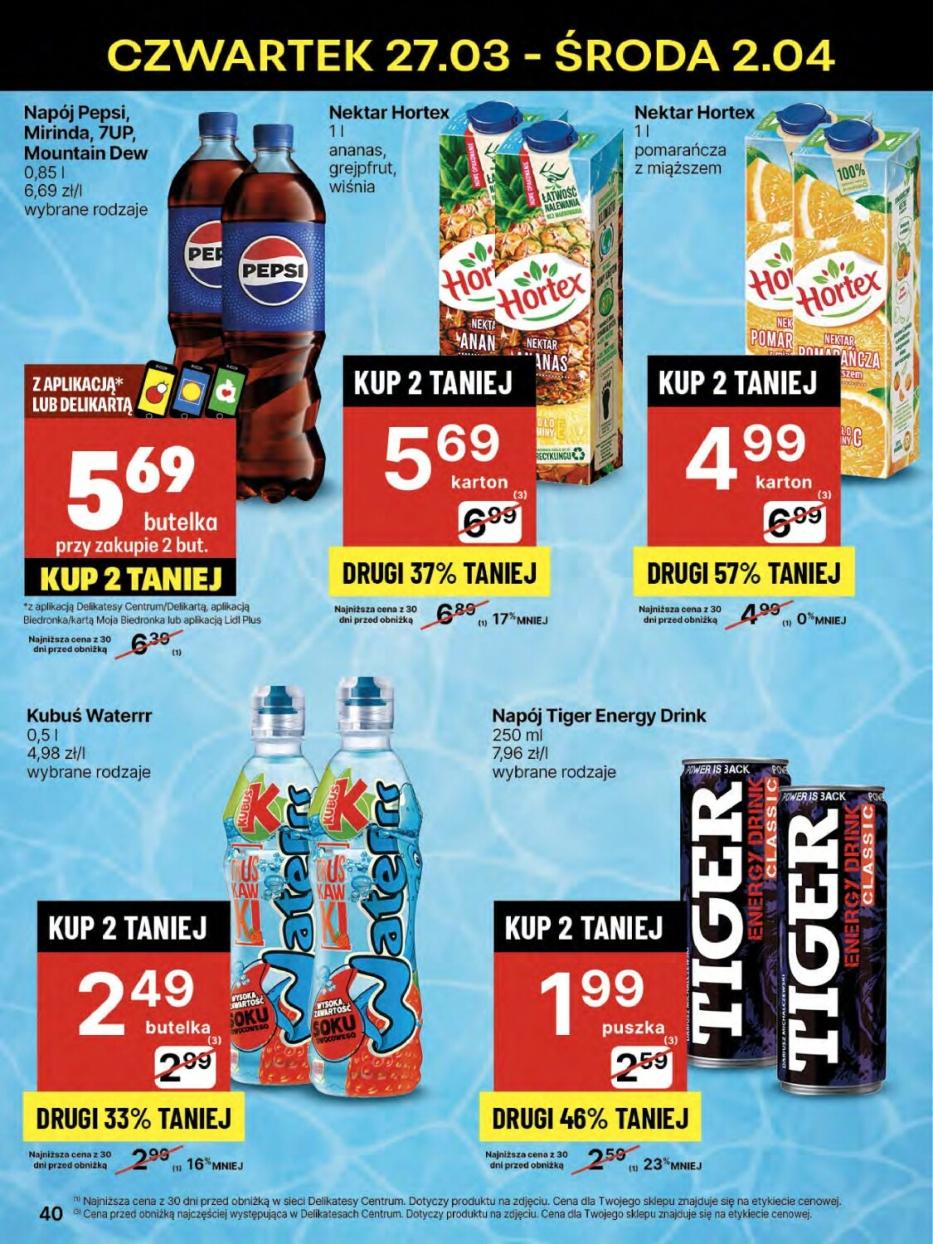 Gazetka promocyjna Delikatesy Centrum str. 40