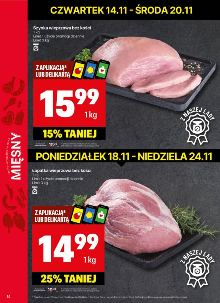 Gazetka promocyjna Delikatesy Centrum str. 14