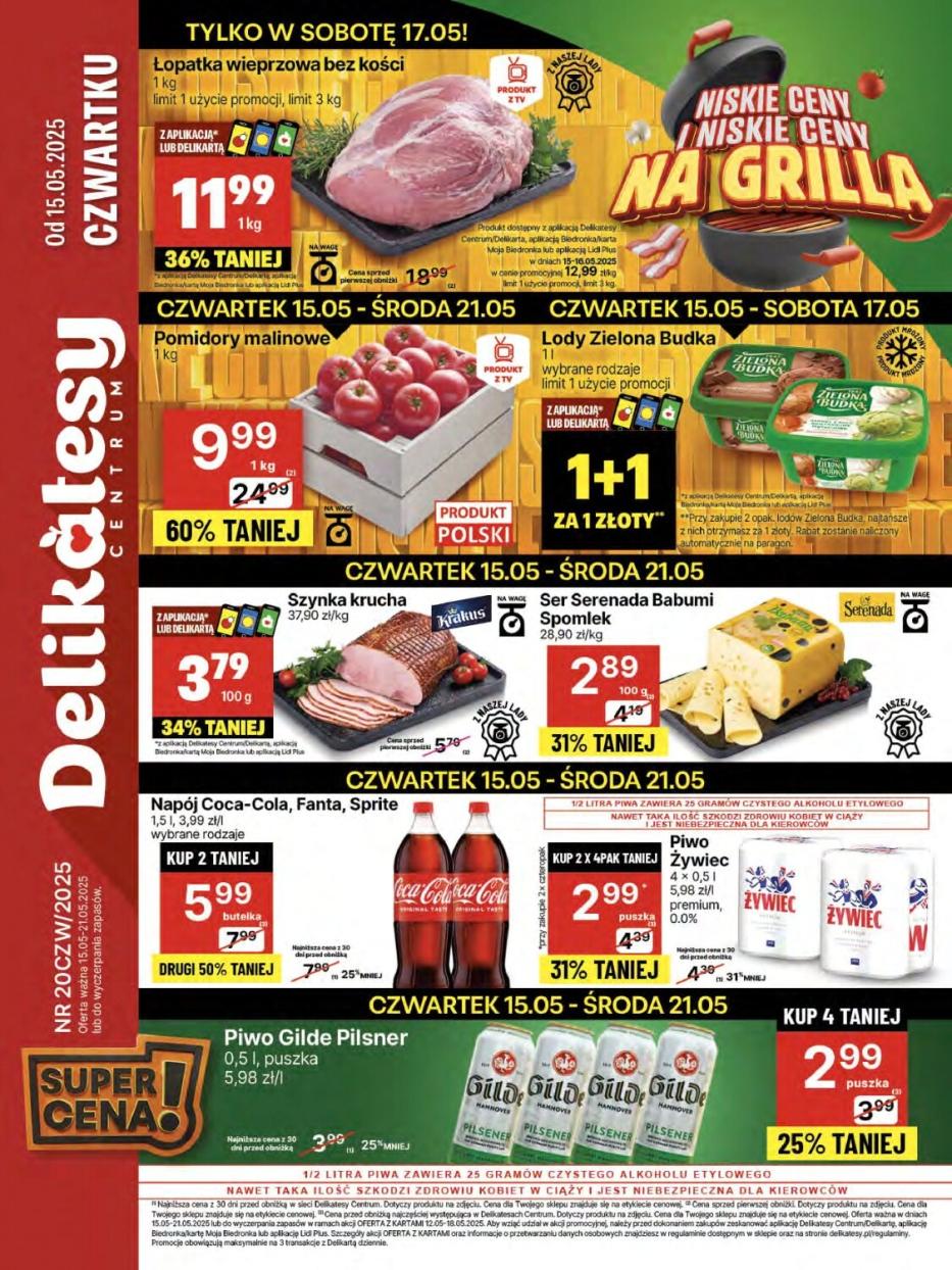 Gazetka promocyjna Delikatesy Centrum str. 1