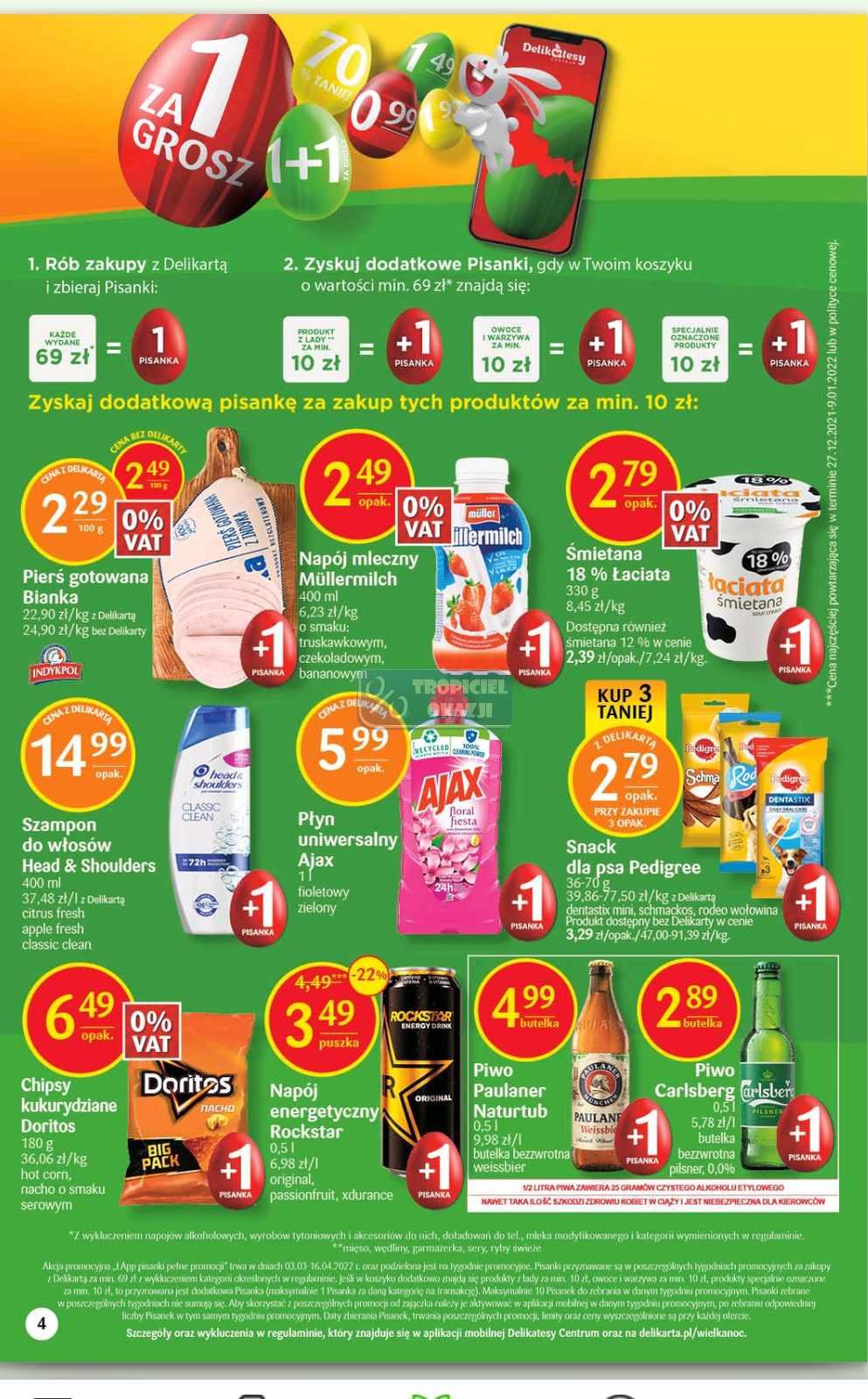 Gazetka promocyjna Delikatesy Centrum str. 4