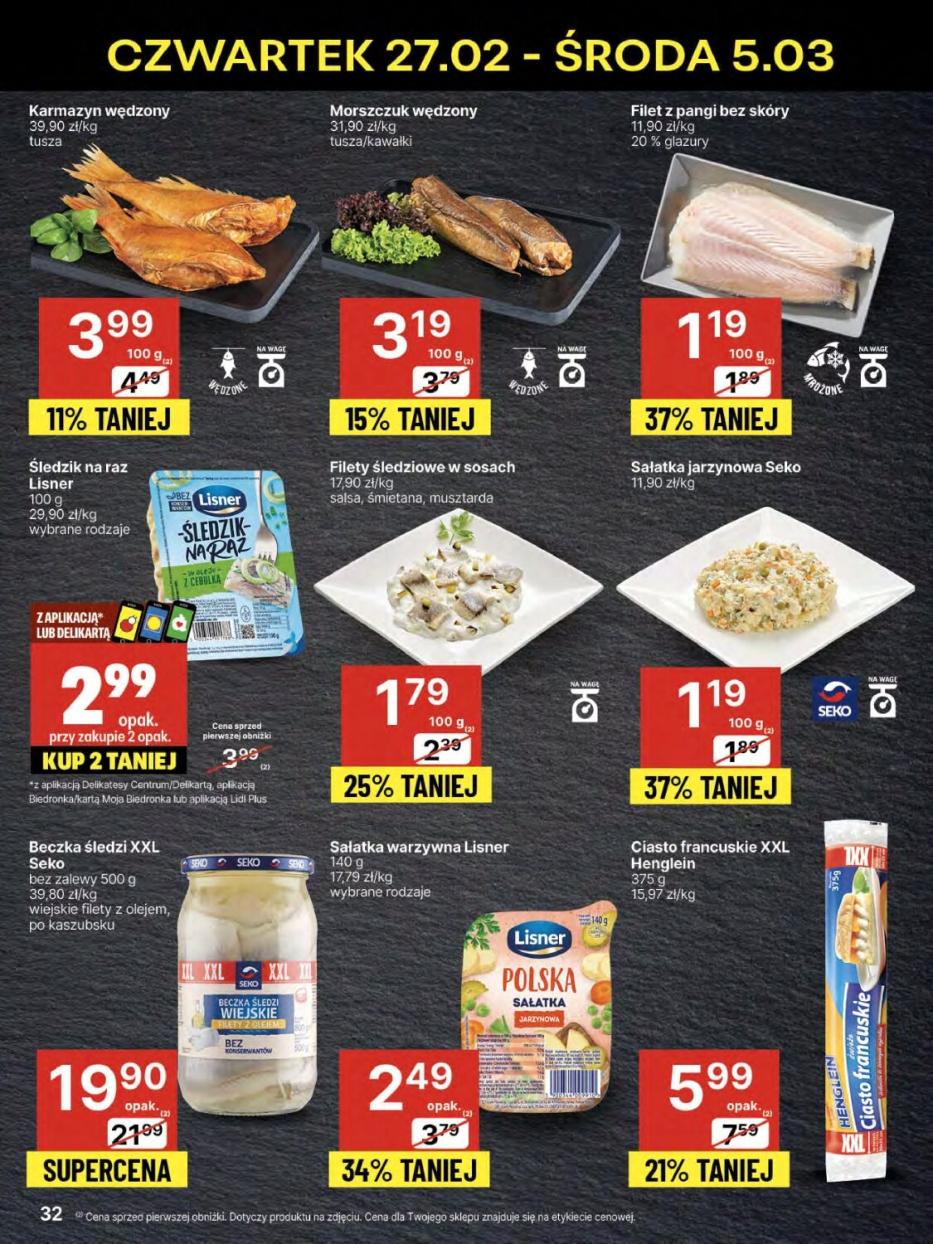 Gazetka promocyjna Delikatesy Centrum str. 32