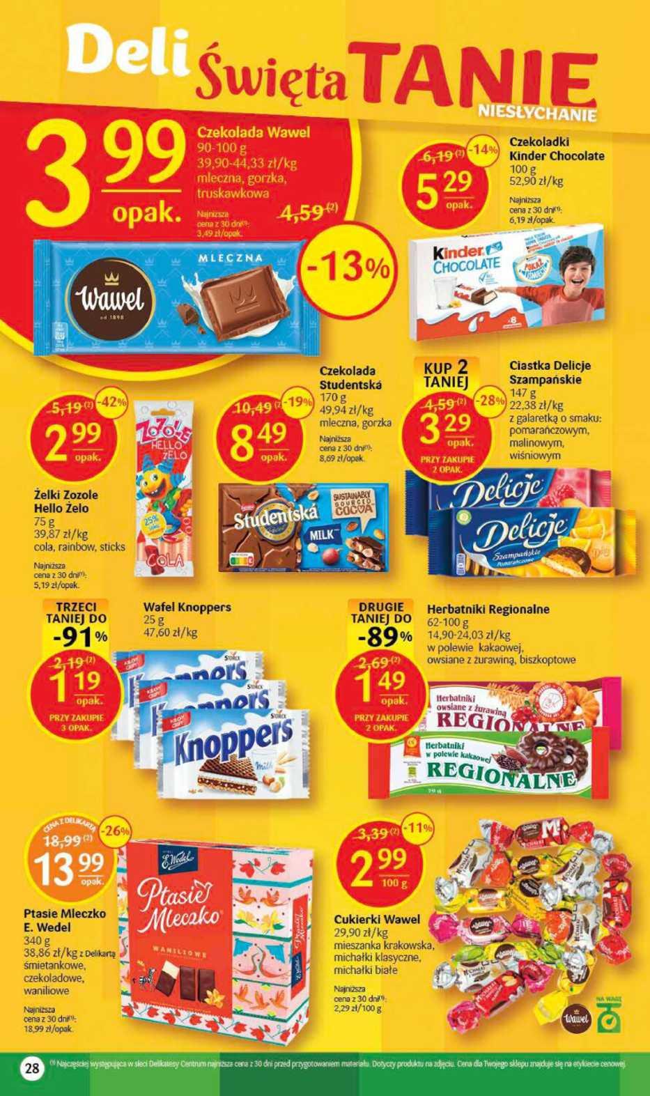 Gazetka promocyjna Delikatesy Centrum str. 28