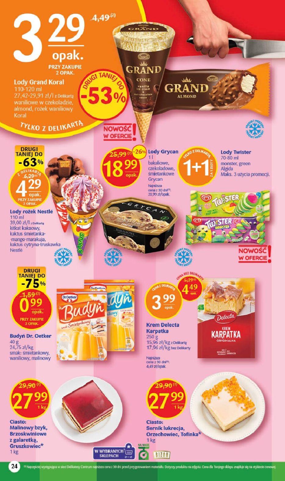 Gazetka promocyjna Delikatesy Centrum str. 24