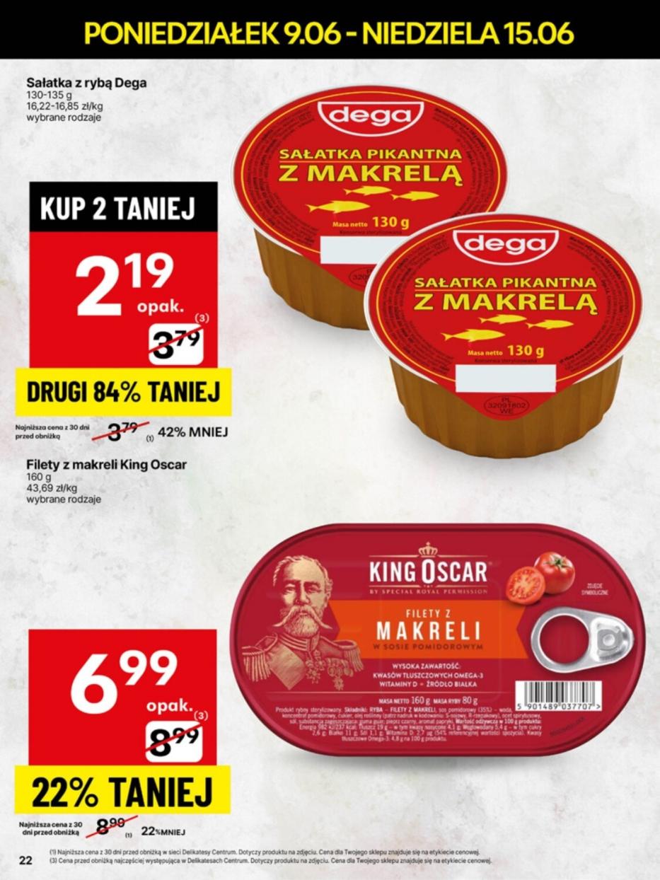 Gazetka promocyjna Delikatesy Centrum str. 22