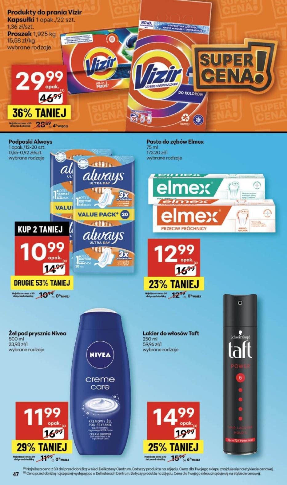 Gazetka promocyjna Delikatesy Centrum str. 47