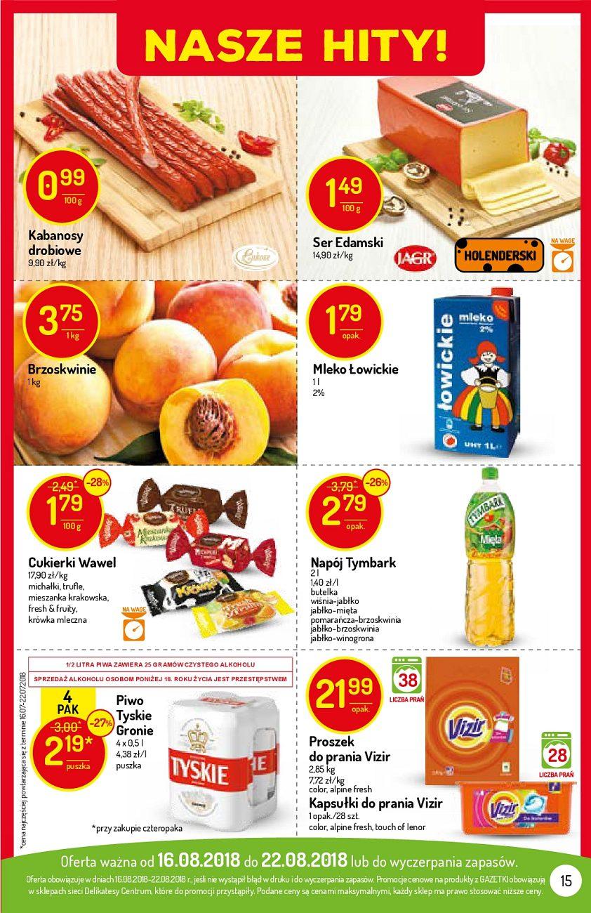 Gazetka promocyjna Delikatesy Centrum str. 15