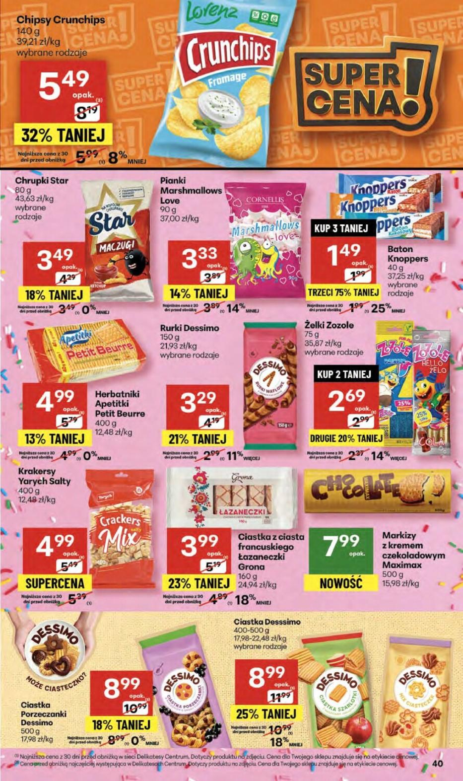 Gazetka promocyjna Delikatesy Centrum str. 40