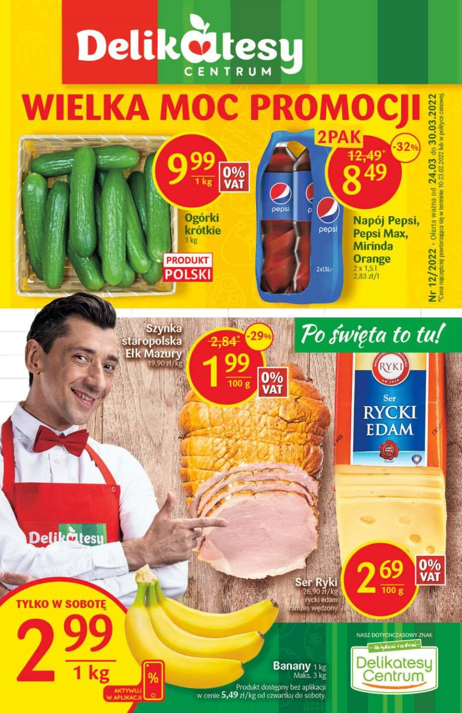 Gazetka promocyjna Delikatesy Centrum str. 1