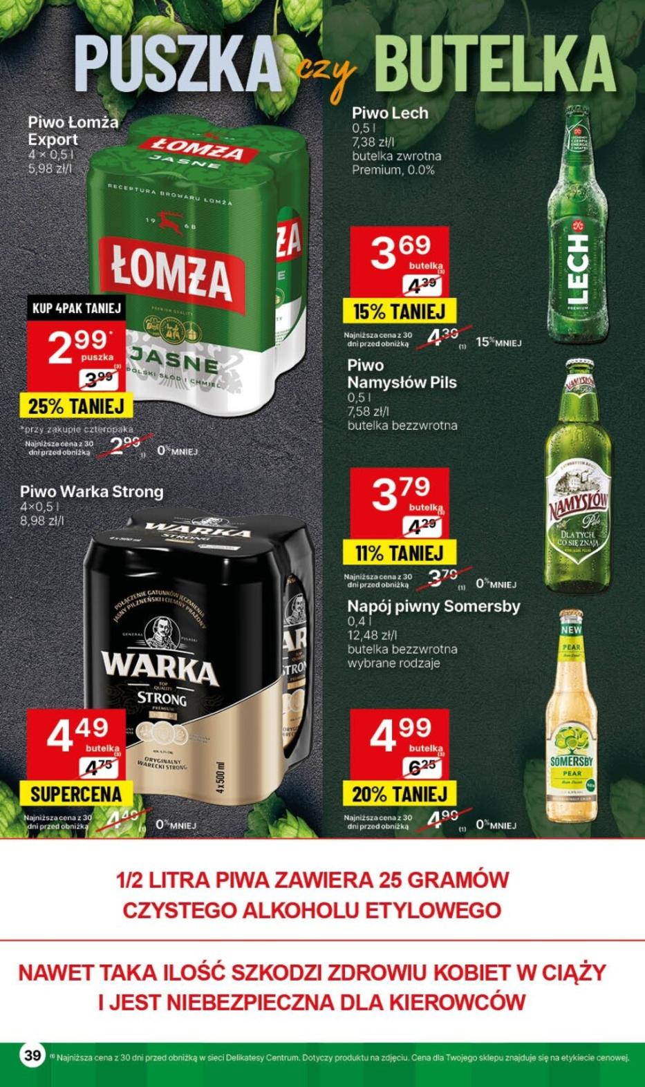 Gazetka promocyjna Delikatesy Centrum str. 39