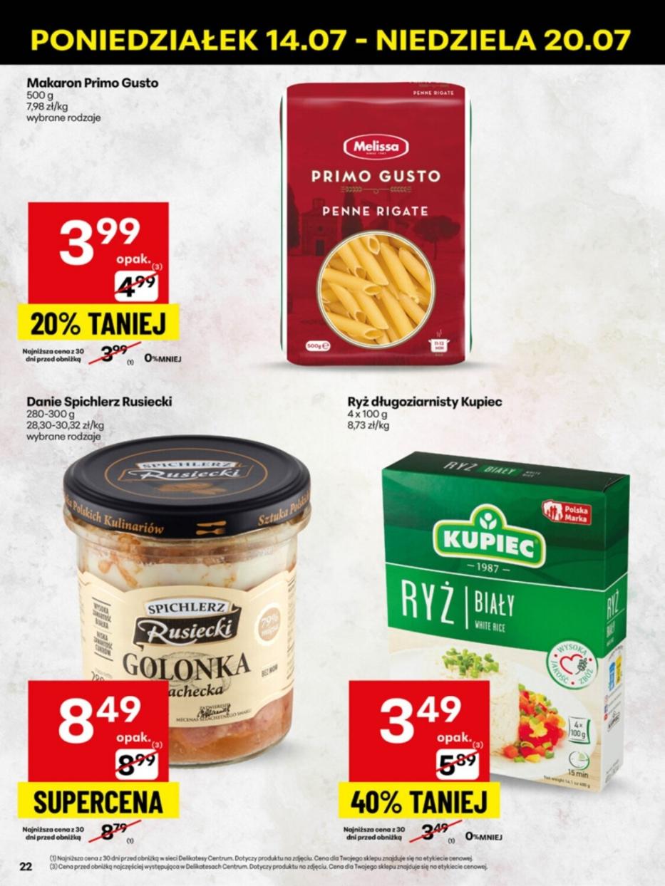 Gazetka promocyjna Delikatesy Centrum str. 22