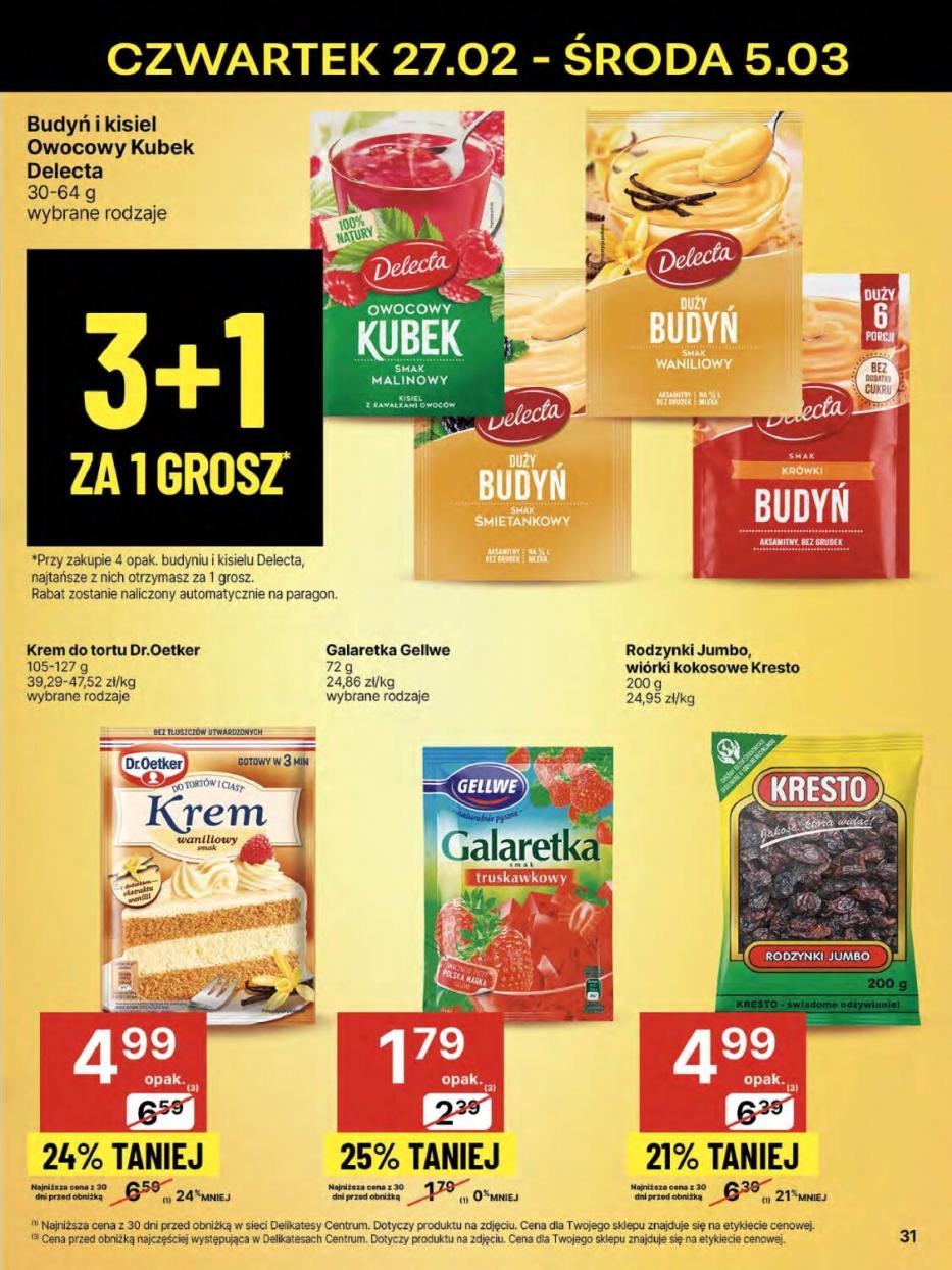 Gazetka promocyjna Delikatesy Centrum str. 31