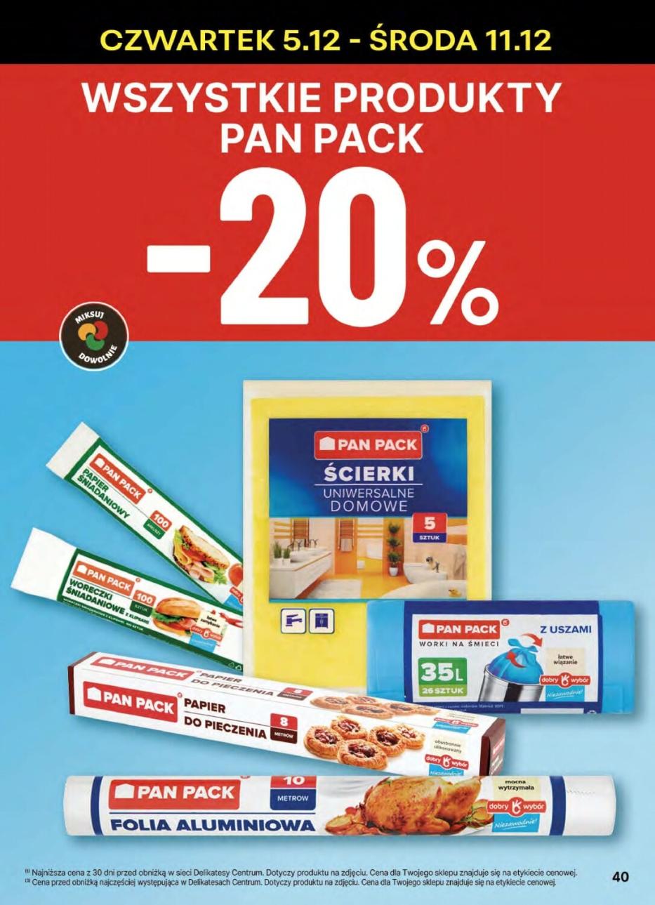 Gazetka promocyjna Delikatesy Centrum str. 40