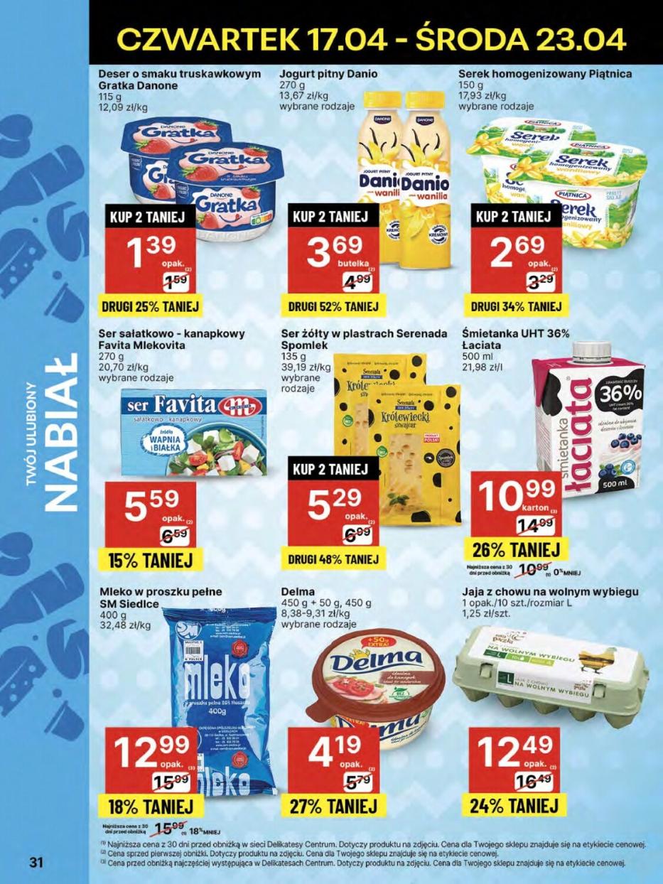 Gazetka promocyjna Delikatesy Centrum str. 31