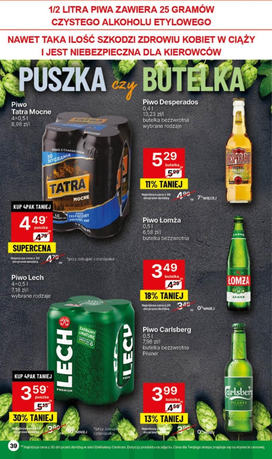 Gazetka promocyjna Delikatesy Centrum str. 39