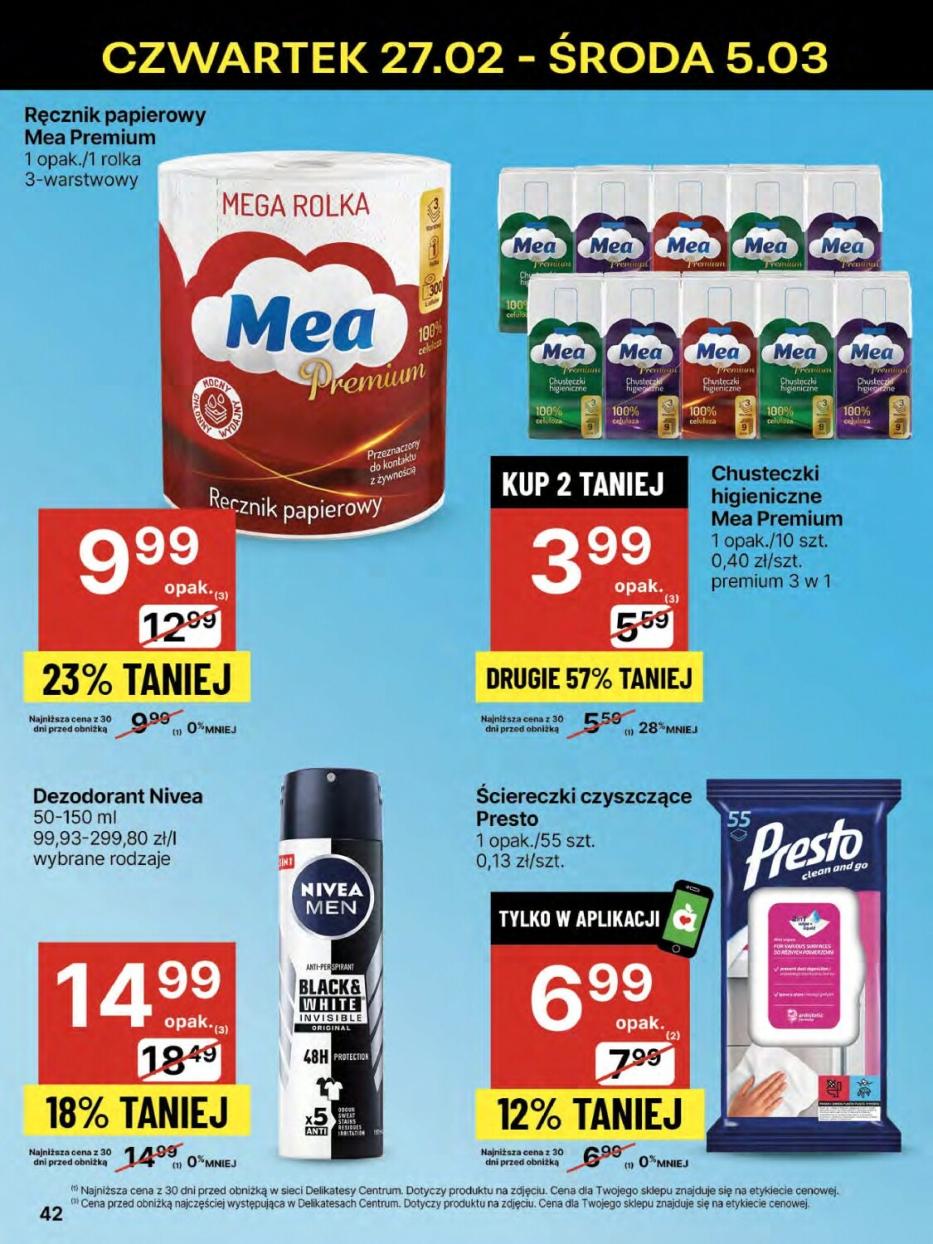 Gazetka promocyjna Delikatesy Centrum str. 42