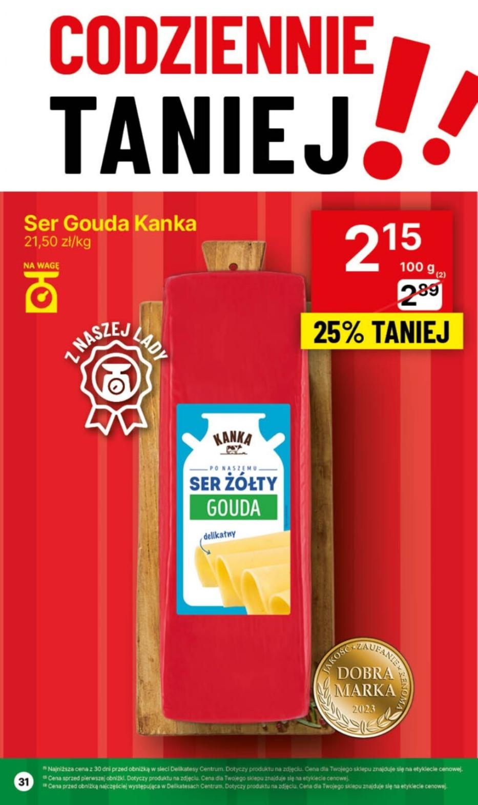 Gazetka promocyjna Delikatesy Centrum str. 31