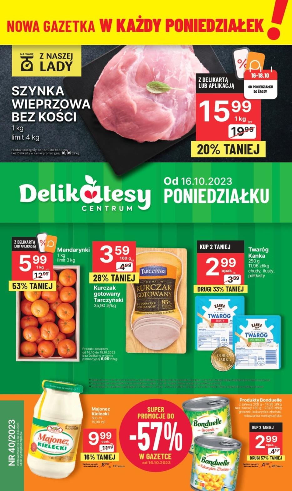 Gazetka promocyjna Delikatesy Centrum str. 1