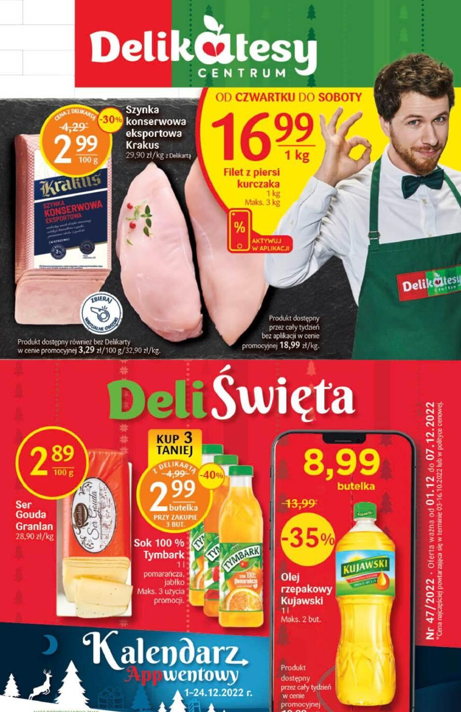 Gazetka promocyjna Delikatesy Centrum str. 1