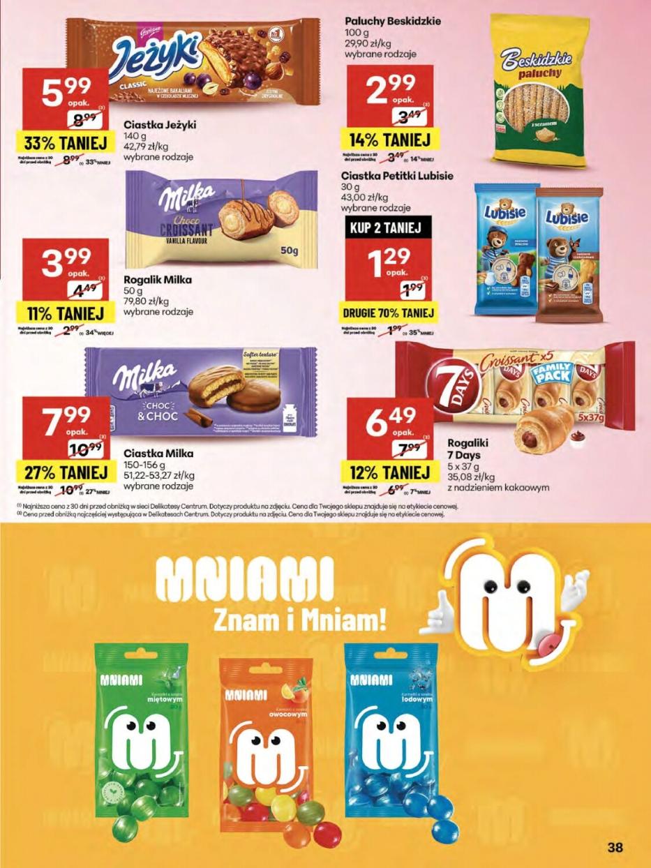 Gazetka promocyjna Delikatesy Centrum str. 38