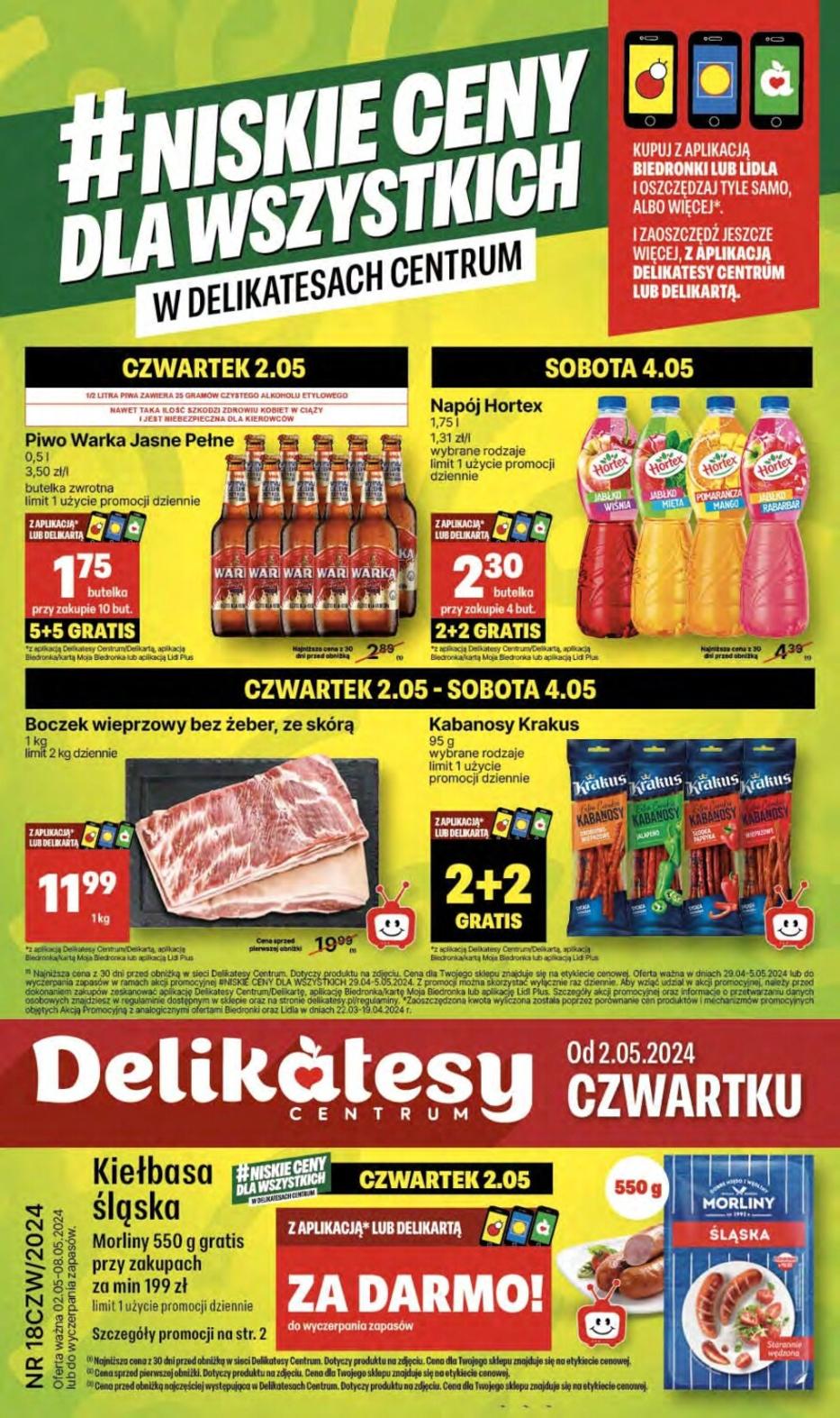 Gazetka promocyjna Delikatesy Centrum str. 1
