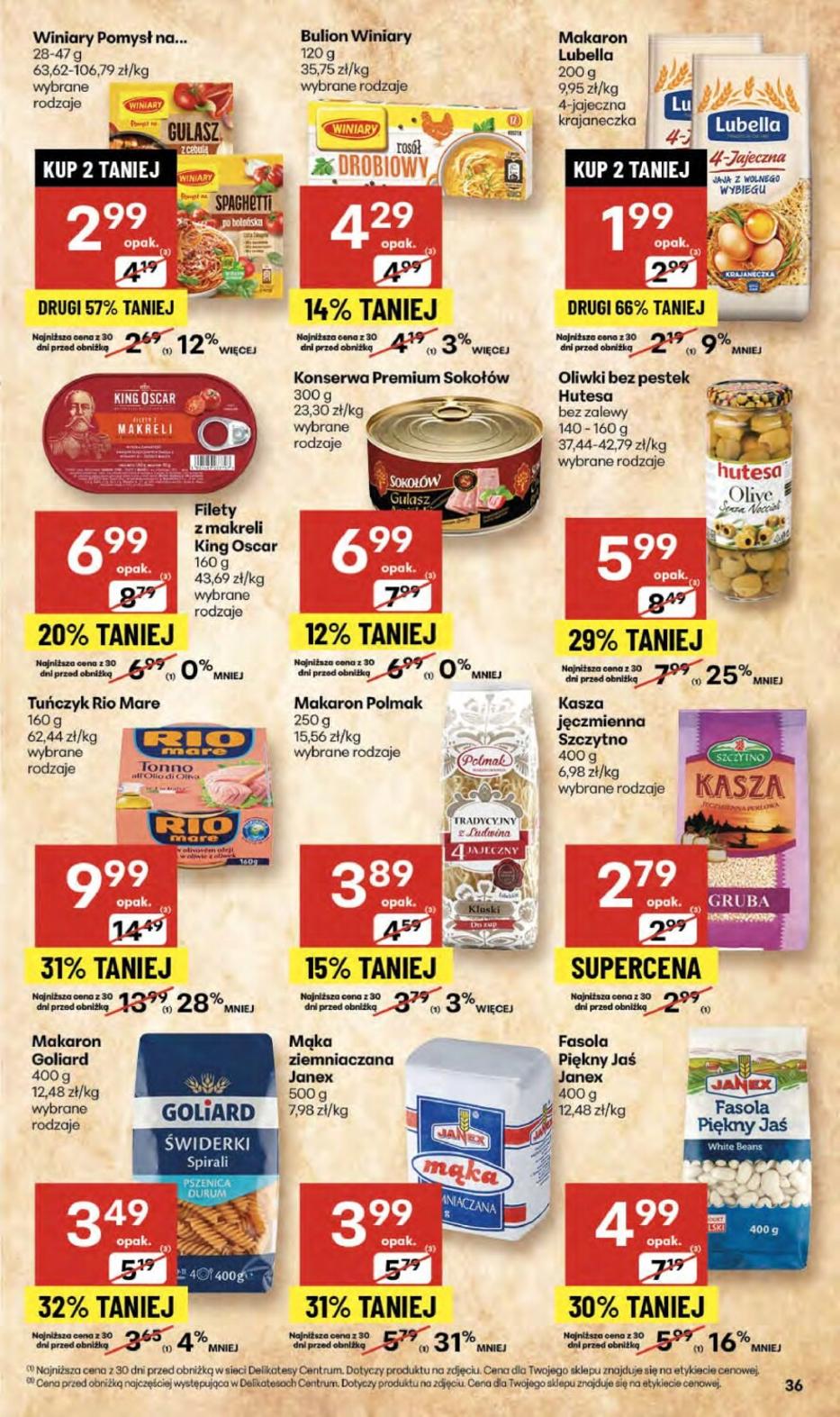 Gazetka promocyjna Delikatesy Centrum str. 36