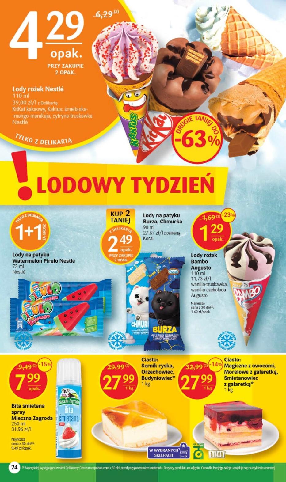 Gazetka promocyjna Delikatesy Centrum str. 24