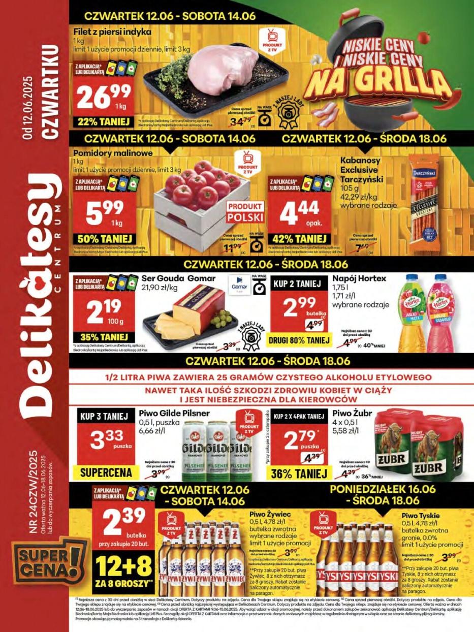 Gazetka promocyjna Delikatesy Centrum str. 1