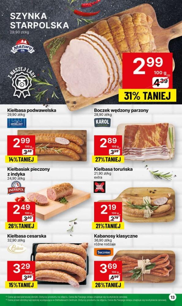 Gazetka promocyjna Delikatesy Centrum str. 13