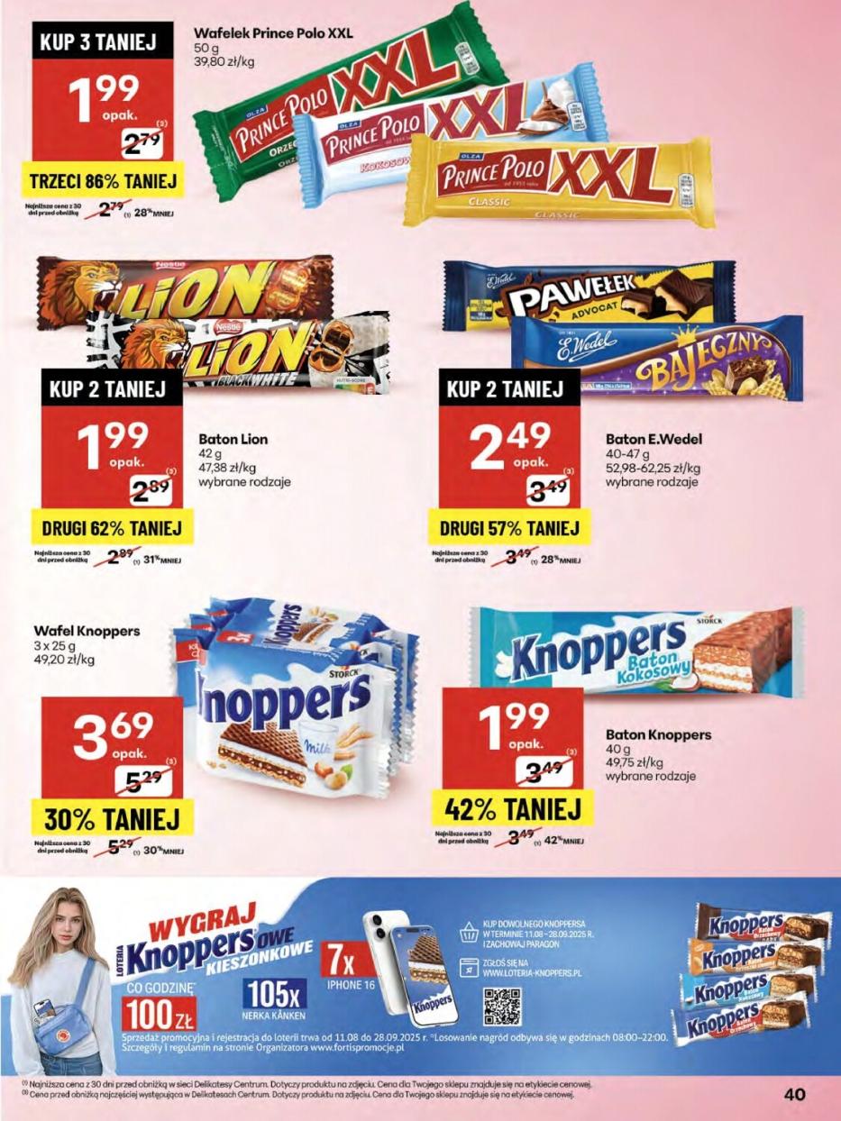 Gazetka promocyjna Delikatesy Centrum str. 40
