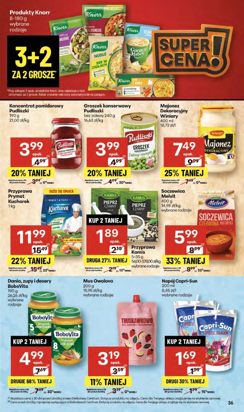 Gazetka promocyjna Delikatesy Centrum str. 36