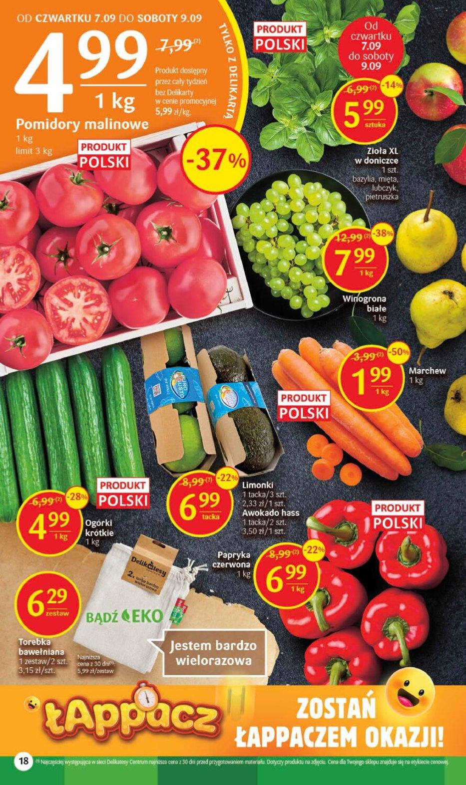 Gazetka promocyjna Delikatesy Centrum str. 18