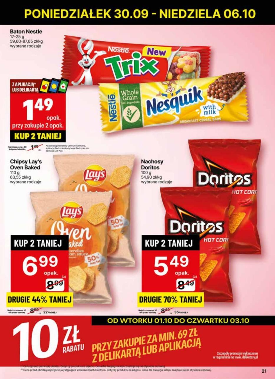 Gazetka promocyjna Delikatesy Centrum str. 21