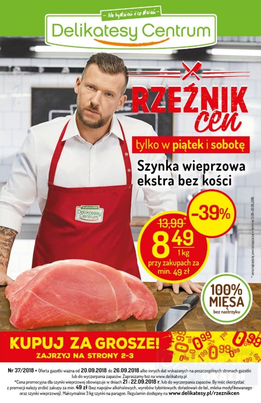 Gazetka promocyjna Delikatesy Centrum str. 1