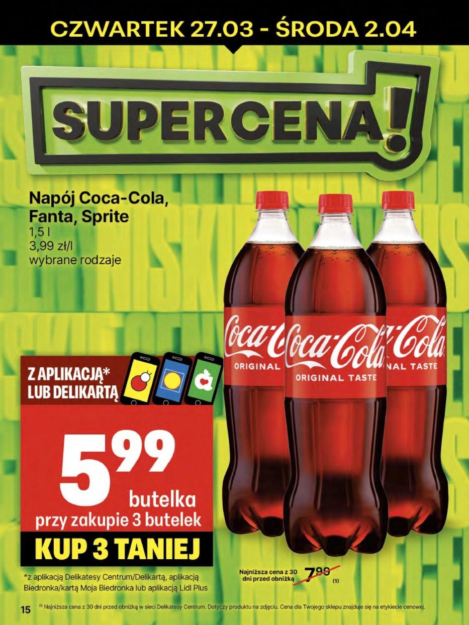 Gazetka promocyjna Delikatesy Centrum str. 15