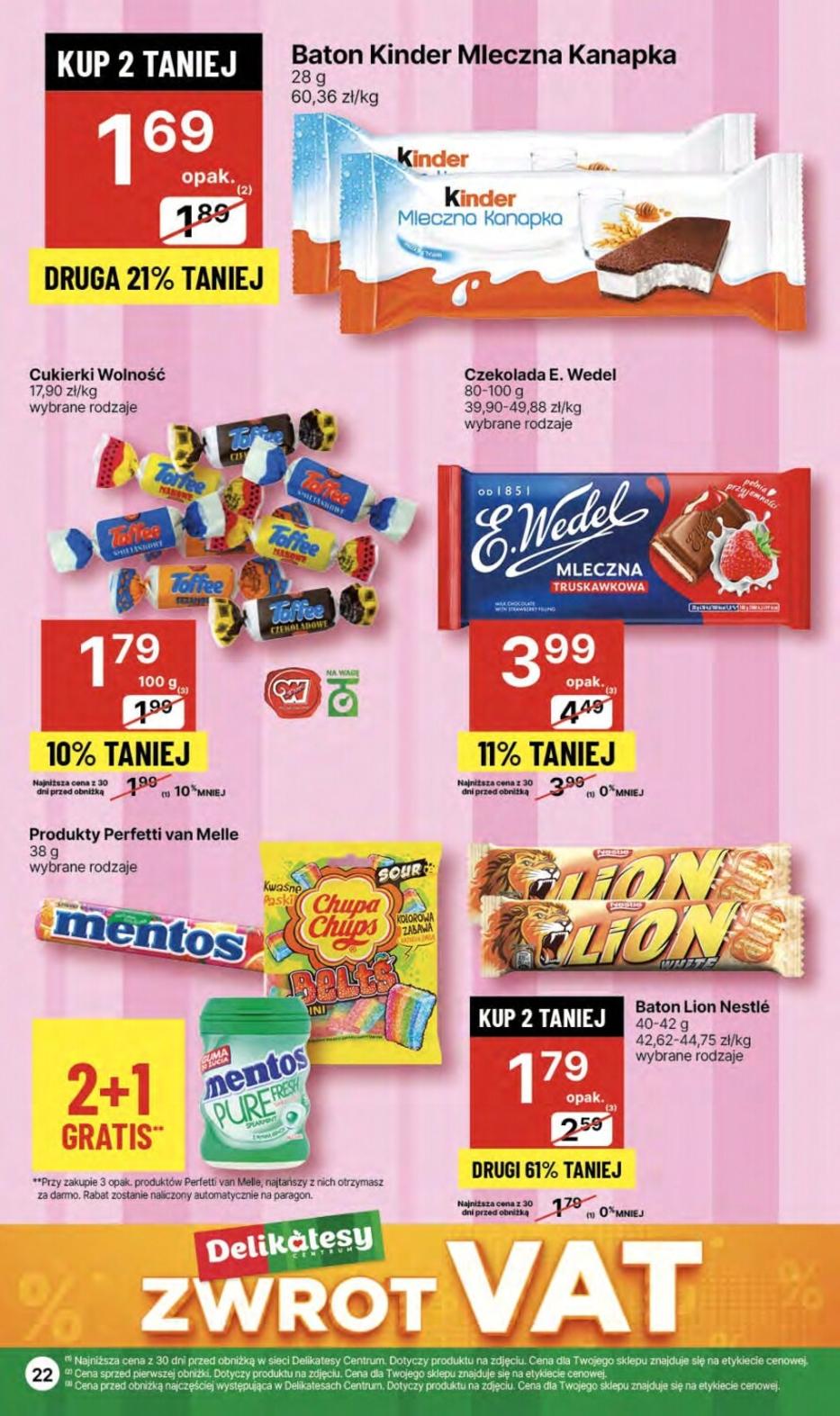 Gazetka promocyjna Delikatesy Centrum str. 22