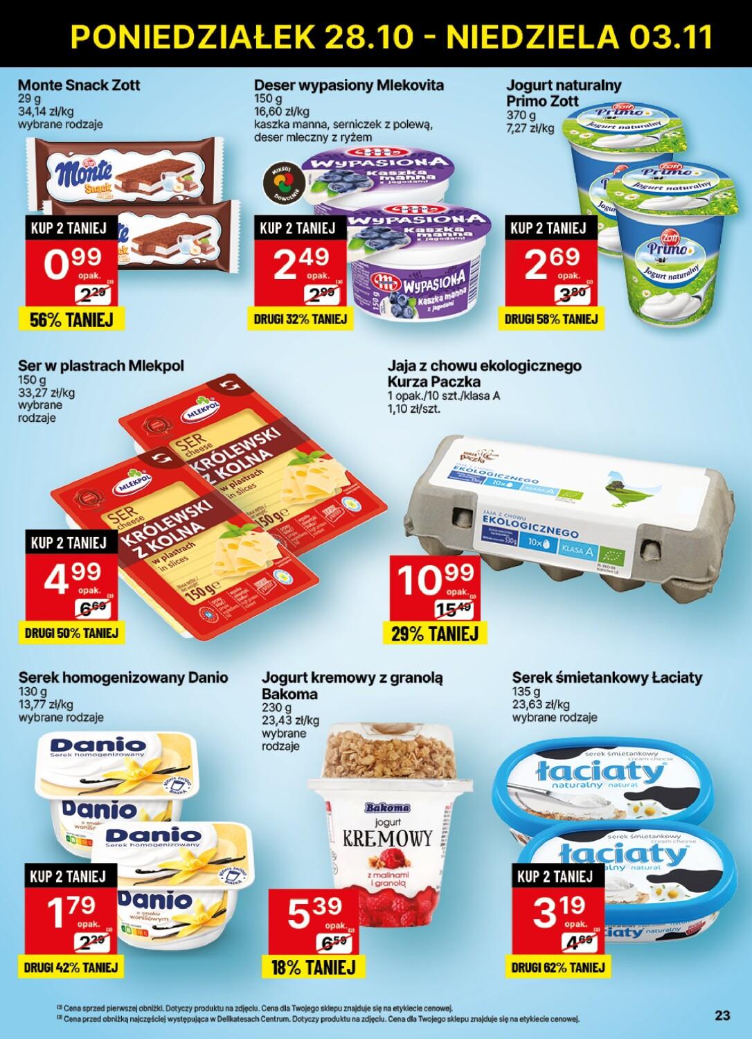 Gazetka promocyjna Delikatesy Centrum str. 23