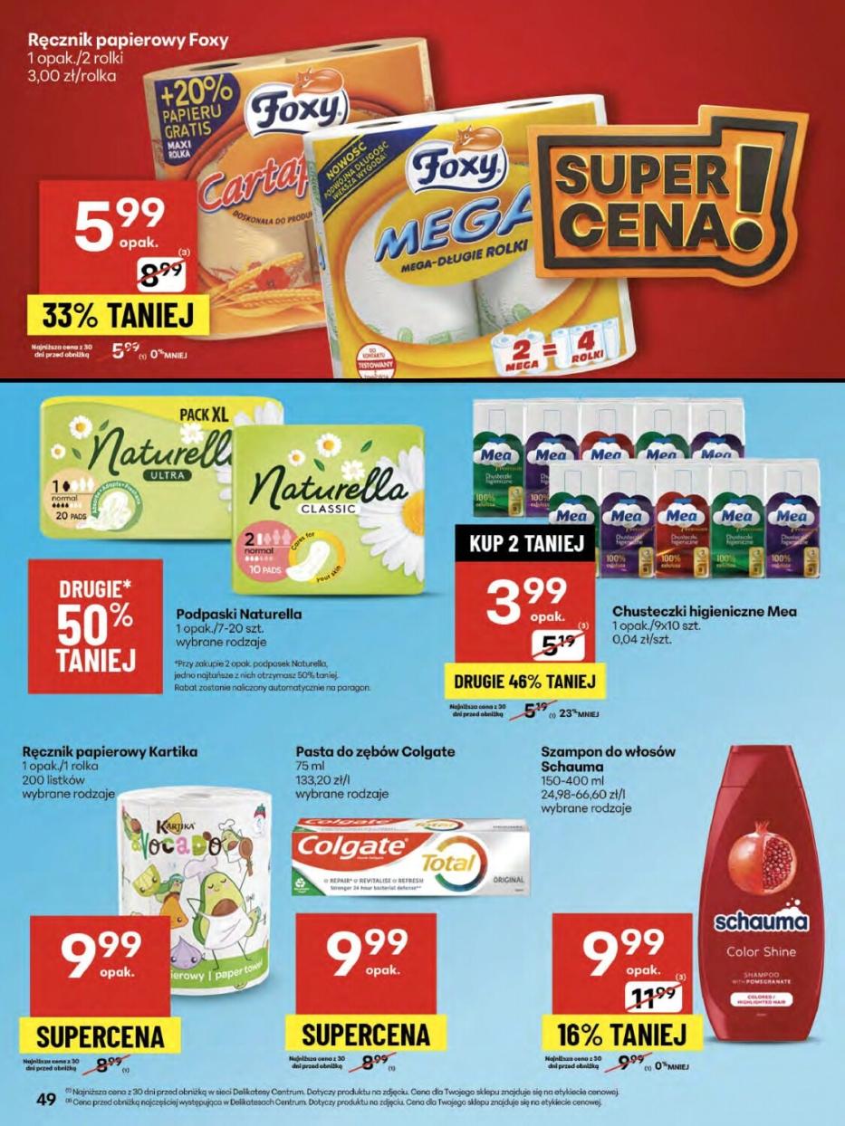 Gazetka promocyjna Delikatesy Centrum str. 49
