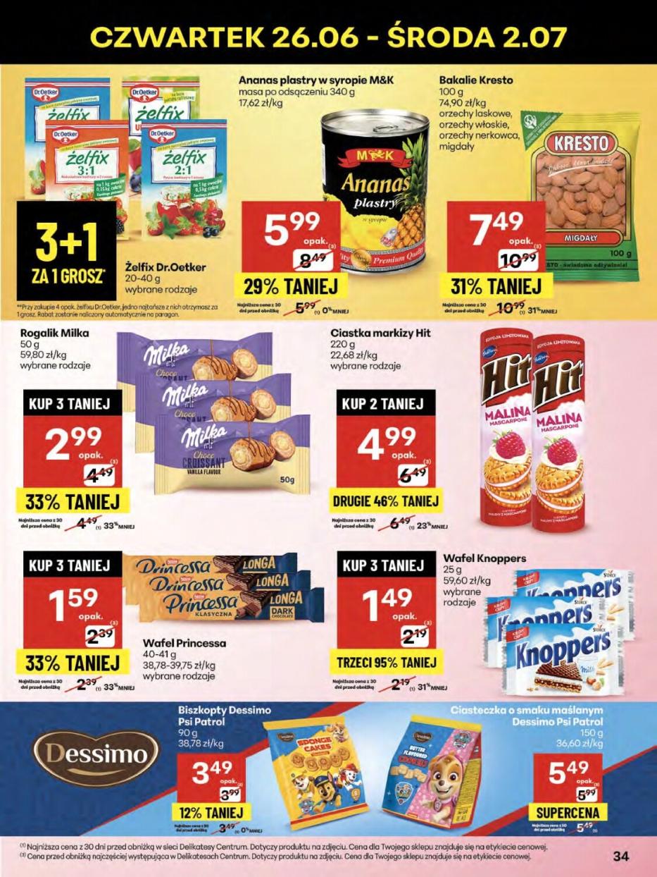 Gazetka promocyjna Delikatesy Centrum str. 34