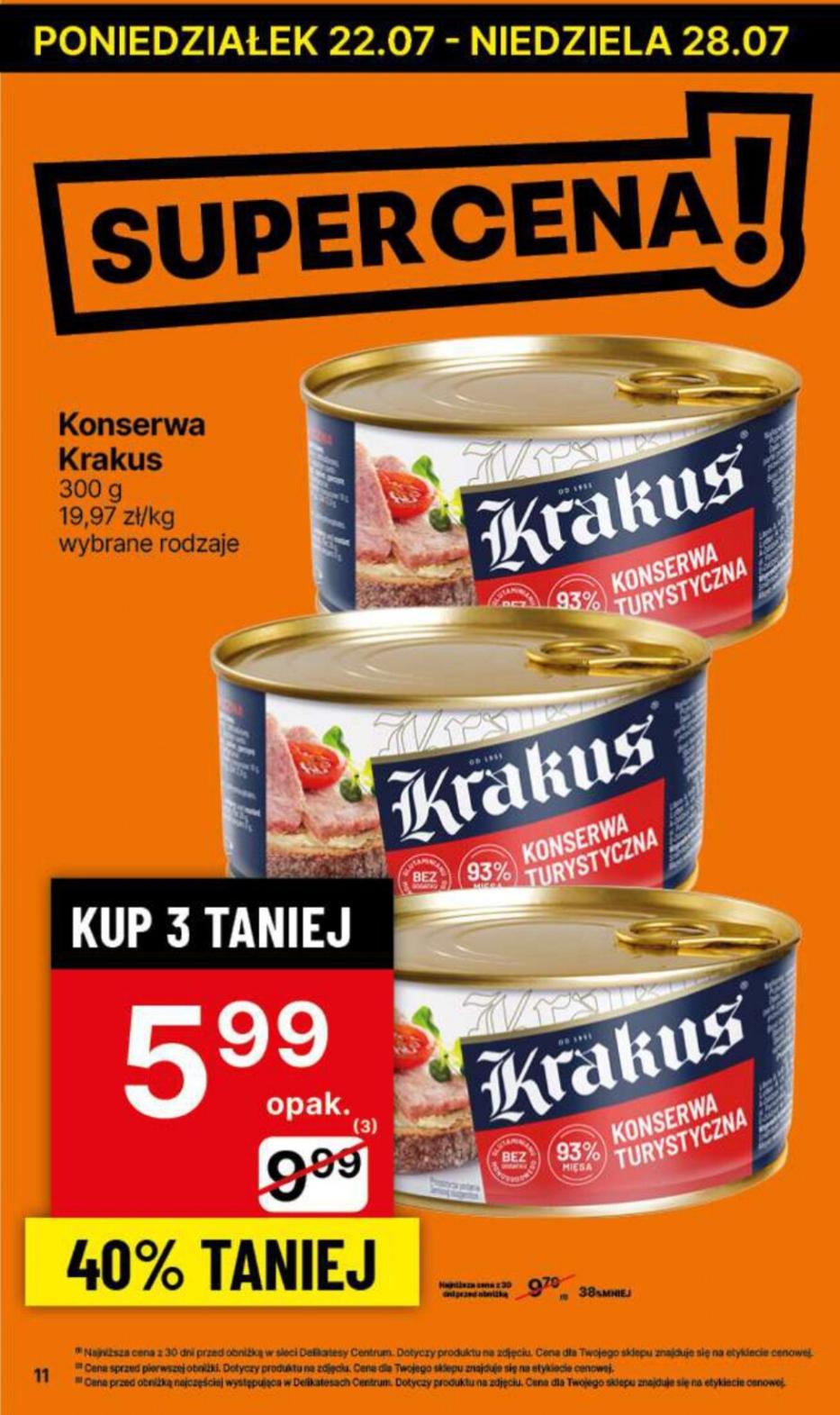 Gazetka promocyjna Delikatesy Centrum str. 11