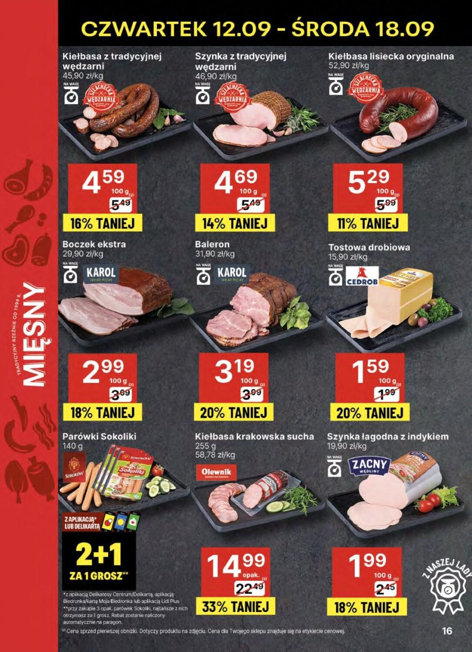 Gazetka promocyjna Delikatesy Centrum str. 16