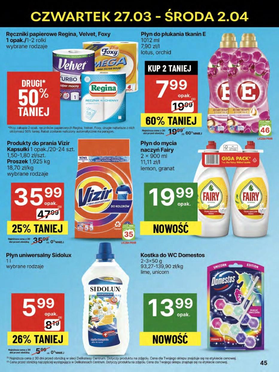 Gazetka promocyjna Delikatesy Centrum str. 45