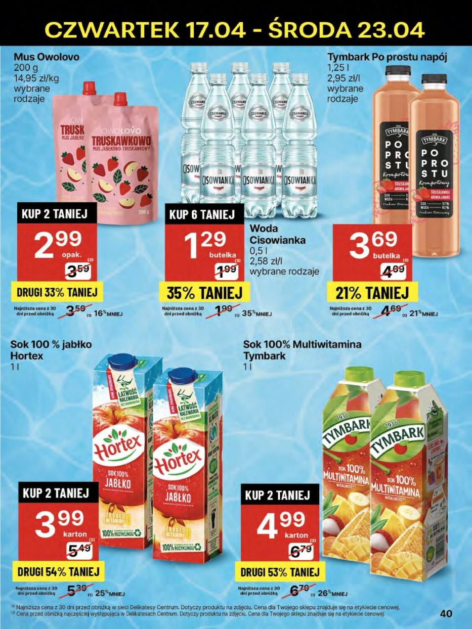 Gazetka promocyjna Delikatesy Centrum str. 40