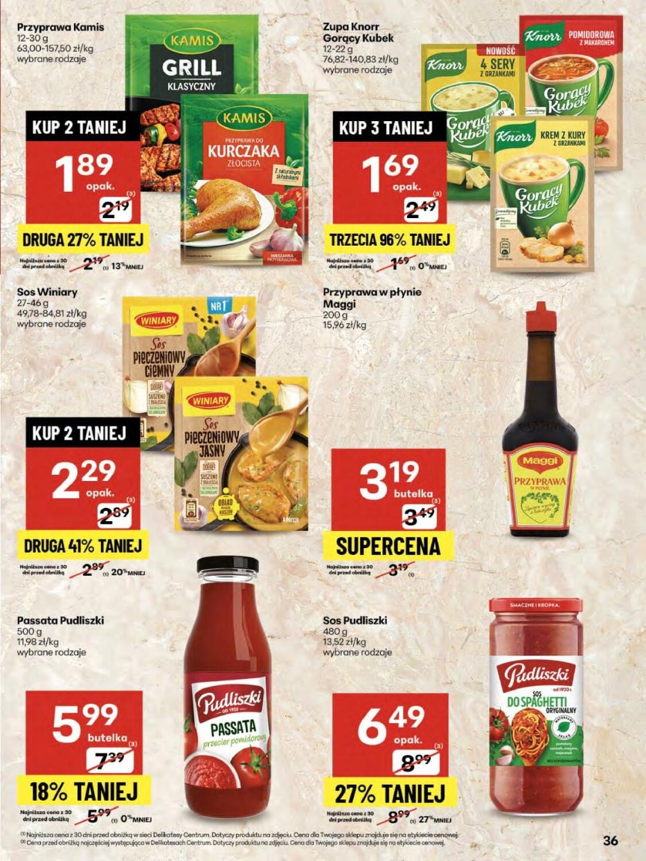 Gazetka promocyjna Delikatesy Centrum str. 36
