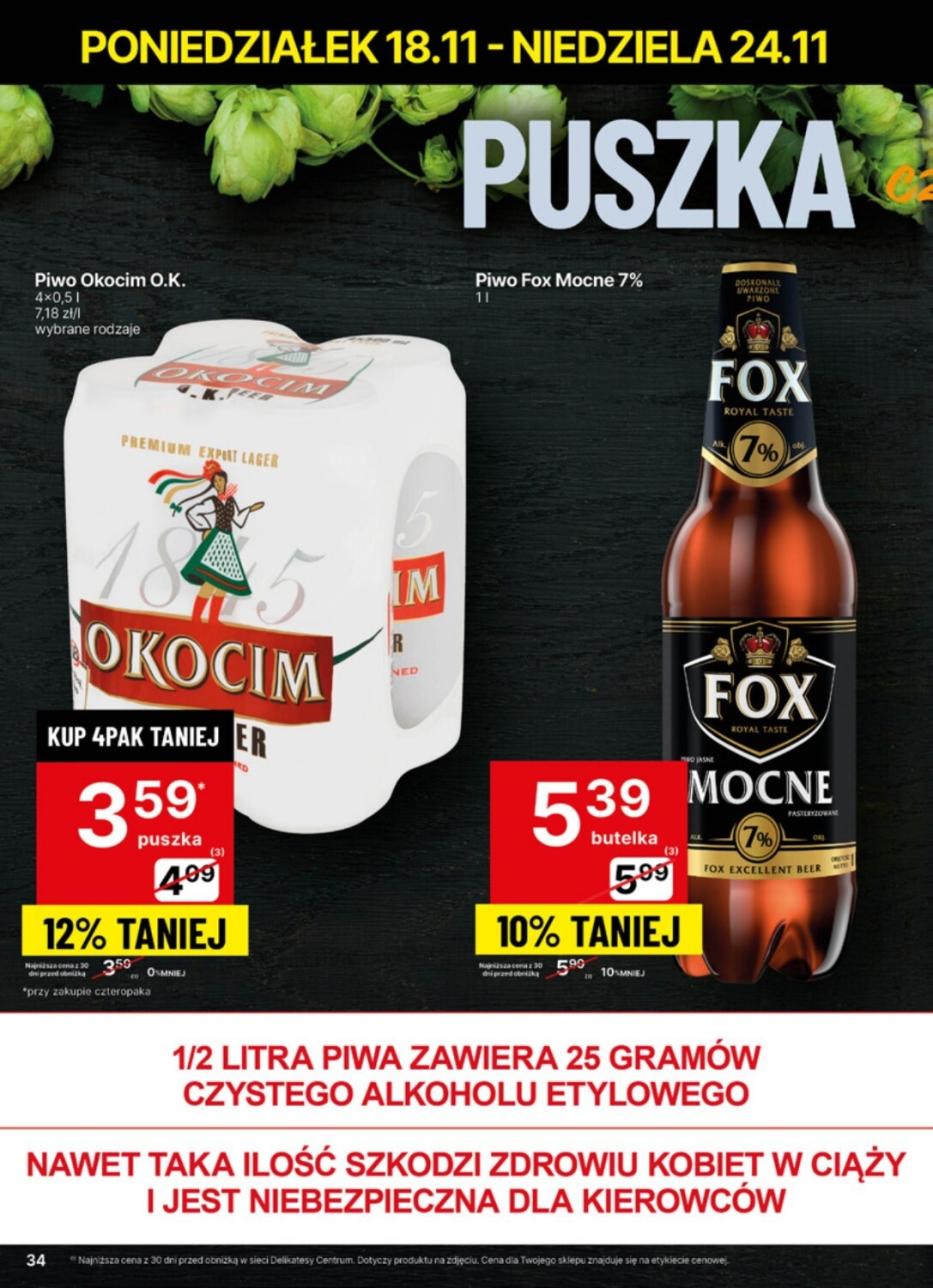 Gazetka promocyjna Delikatesy Centrum str. 34